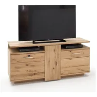 Lomadox Massives TV-Lowboard 150cm SAMARA-05 Geräte-Schrank aus Asteiche Bianco