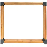 Westmann Kaminholzregal Michel Lärchenholz 198 x 40 x 180 cm Außenbereich Natur