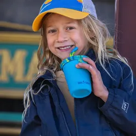 Klean Kanteen Kid ́s 280ml Glas - Blue - One Size