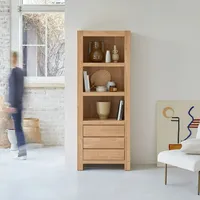 Tikamoon Bücherregal 75 x 200 cm Braun