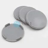 4 x YOU.S ORIGINAL Nabenkappen Nabendeckel Felgendeckel 63,7-61,2 mm - grau