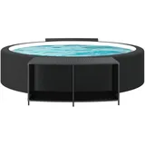 vidaXL Outdoor Regal Schwarz 2 Stk.