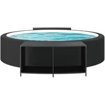 vidaXL Outdoor Regal Schwarz 2 Stk.