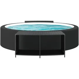 vidaXL Outdoor Regal Schwarz 2 Stk.
