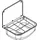 KWC Professional SIRIUS, Edelstahl, 436x190x339 mm, Klapprost und Spritzwand,
