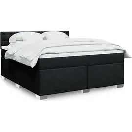 vidaXL Boxspringbett 180 x 200 cm Schwarz