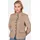 White Label Stehkragenjacke Strickoptik Beige 40