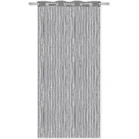 arsvita Fadenvorhang Metall-Optik Ösen, 140x250cm anthrazit - dunkelgrau)