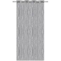 arsvita Fadenvorhang Metall-Optik Ösen, 140x250cm anthrazit - dunkelgrau)