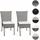 MCW Gartenstuhl G19-S 52 x 52 x 108 cm grau 2 St.