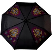 CYPBRANDS CyP Brands Harry Potter Regenschirm, faltbar, für Jungen und Mädchen, Schwarz, offizielles Produkt, Schwarz