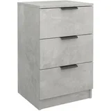 vidaXL Nachtschrank Betongrau 40 x 36 x 65 cm Grau
