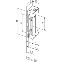 Türöffner 13805 FaFix 24V DC o.Schließblech