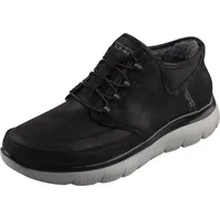 SKECHERS Herren Freihändige Slip-Ins Summits Sneaker, Schwarzer Wildleder-Holzkohle-Rand, 45 EU