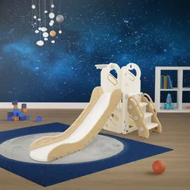 joyz Rutschen 3 in 1 Weiß-Beige Kunststoff