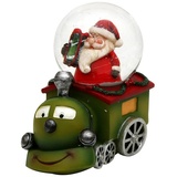 sigro Polyresin Schneekugel, 1 Stück Eisenbahn, 3-fach sortiert Weihnachtsdekoration
