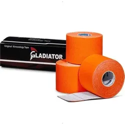 Wasserdichtes und elastisches Kinesio-Tape orange 3 Rollen orange No Size