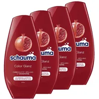 Schauma Schwarzkopf Farbschutz Spülung Color Glanz (4x 250 ml), Haarspülung für langanhaltenden Glanz bei coloriertem, getöntem oder gesträhntem Haar