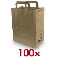 Trodat 100 trodat Papier-Tragetaschen TÜTLE M braun 18,5 x