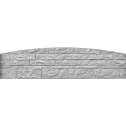 ORIGI WALLS Beton Sichtschutz Natural LINEA BOGEN doppelseitig