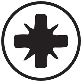 WERA Kreuzschlitz-Schraubendreher PZ 1 Klingenlänge 80 mm