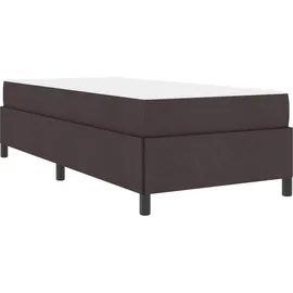 vidaXL Boxspringbett 90 x 200 cm Dunkelbraun