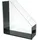 Wedo Stehsammler Acryl Exklusiv 60 1301 glasklar-schwarz Acryl, DIN A4, 1 St.