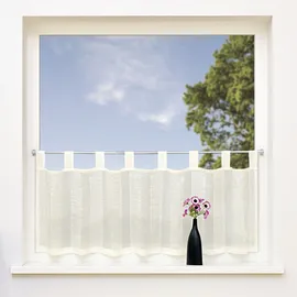 Gerster Willi Scheibengardine Schlaufen 150 x 50 cm natur