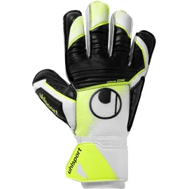 Uhlsport Soft Advanced, Kinder und Erwachsene Torwarthandschuhe Blanc/Jaune Fluo/Noir, 8