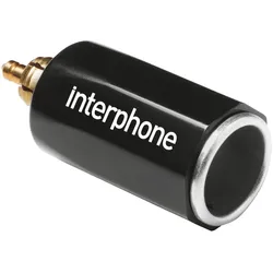 ​Interphone Adapter 12 V-Adapter mit DIN-Anschluss, schwarz