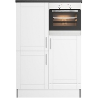 OPTIFIT Küche »Ahus«, Breite 120 cm,wahlweise mit E-Geräten,Soft-Close-Funktion schwarz-weiß