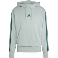 adidas Essentials 3-Streifen Kapuzenpullover Herren Wonder Sage/Collegiate Green S