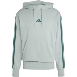 adidas Essentials 3-Streifen Kapuzenpullover Herren Wonder Sage/Collegiate Green S