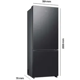 Samsung RB53DG706AB1EF RB6000D Kühl-Gefrierkombination (538 l, 2030 mm hoch, Schwarz)