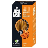 JUST TASTE – Süßkartoffel Kurkuma Glas Spaghetti – 250g pflanzlich Fit