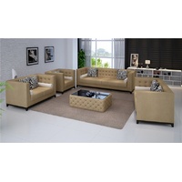 JVmoebel Sofa Sofagarnitur Set Design Sofas Polster Couchen Leder 3 2 Sitzer, Made in Europe beige