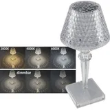 ChiliTec LED Akku-Tischleuchte "Foco Guapa" Weiß - Weiß