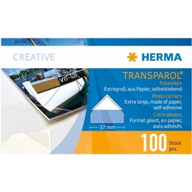 Herma Transparol Fotoecken extra-groß 2er-Streifen 100 St.