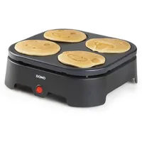 Domo Collection Domo Pancake Maker EMOJI Pancake-Maker Antihaftbeschichtung Schwarz