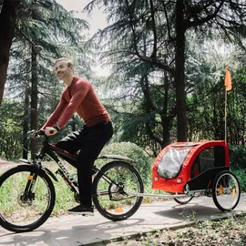 Nobby Senlima Fahrradhundeanhänger rot
