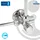 tecuro Doppeleckventil Eckventil 1/2 Zoll (DN 15), mit 2 x 1/2 Zoll Abgängen, einzeln absperrbar - Messing verchromt