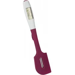 METALTEX - Silikonspatel mit abnehmbarem Digitalthermometer 30Cm Metaltex