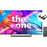 Philips The One 75PUS8909 - Ambilight (2024) + Soundbar + HDMI-Kabel