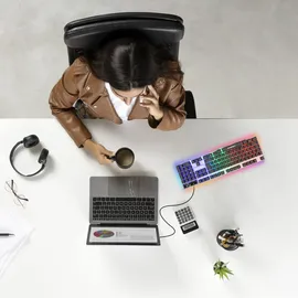 Retoo Gaming Tastatur RGB LED Mechanisch QWERTY