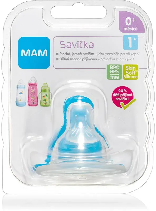 MAM Baby Bottles Teat V1 Trinksauger Slow Flow 0m+ 1 St.
