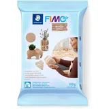 Staedtler lufttrocknende Modelliermasse FIMO air wood-effect, holzähnlich, kein Brennvorgang notwendig, 350g, klebt nicht, mind. 95% natürliche Rohstoffe, 8150-W7