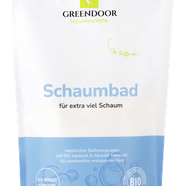 GREENDOOR Schaumbad mit Bio Jojobaöl, Meersalz, Naturkosmetik extra mild