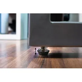 Sam Esstisch Baumkante Massiv Akazie cognac 80 x 80 silber Esra