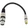Omnitronic XLR Adapterkabel 1x XLR-Buchse 3 polig - 1x Cinch-Stecker 0,15m (3022075J)