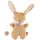 Sigikid 31271 - Mini Spieluhr Hase braun, 19 cm, (mit 1 von 5 Kinderliedern - nicht vorab wählbar!), Baumwollfrottee, Farmhouse Family